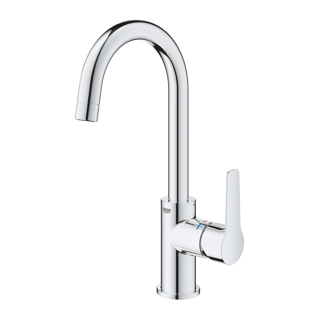 GROHE 24203002 Quickfix Start Miscelatore Monocomando per Lavabo Taglia L con Leva in Metallo e Cartuccia Ceramica 28 mm, Finitura Cromo