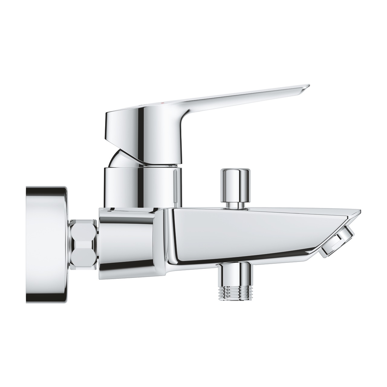 Grohe Start Miscelatore Monocomando per Vasca-Doccia Cromo, Installazione a Parete, Limitatore di Portata e Temperatura Regolabili, Cartuccia Ceramica 35 mm