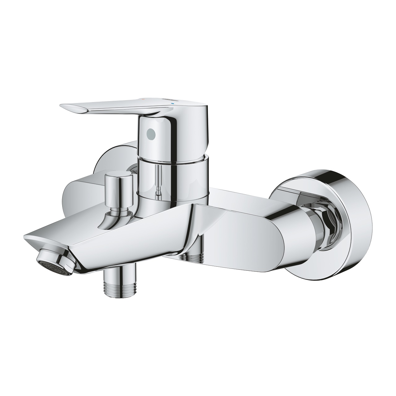 Grohe Start Miscelatore Monocomando per Vasca-Doccia Cromo, Installazione a Parete, Limitatore di Portata e Temperatura Regolabili, Cartuccia Ceramica 35 mm