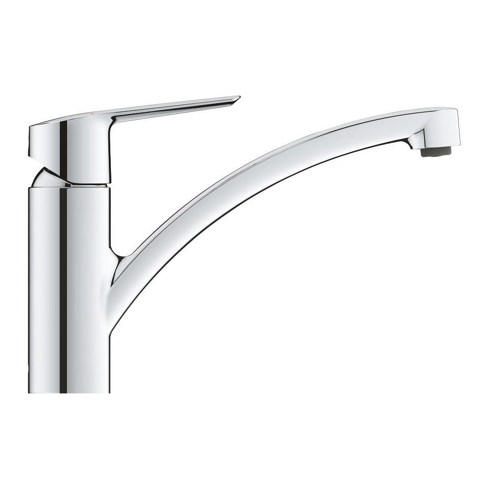 GROHE Start Miscelatore Monocomando da Cucina Cromo - Bocca Girevole, Sistema di Installazione QuickFix, Cartuccia SilkMove
