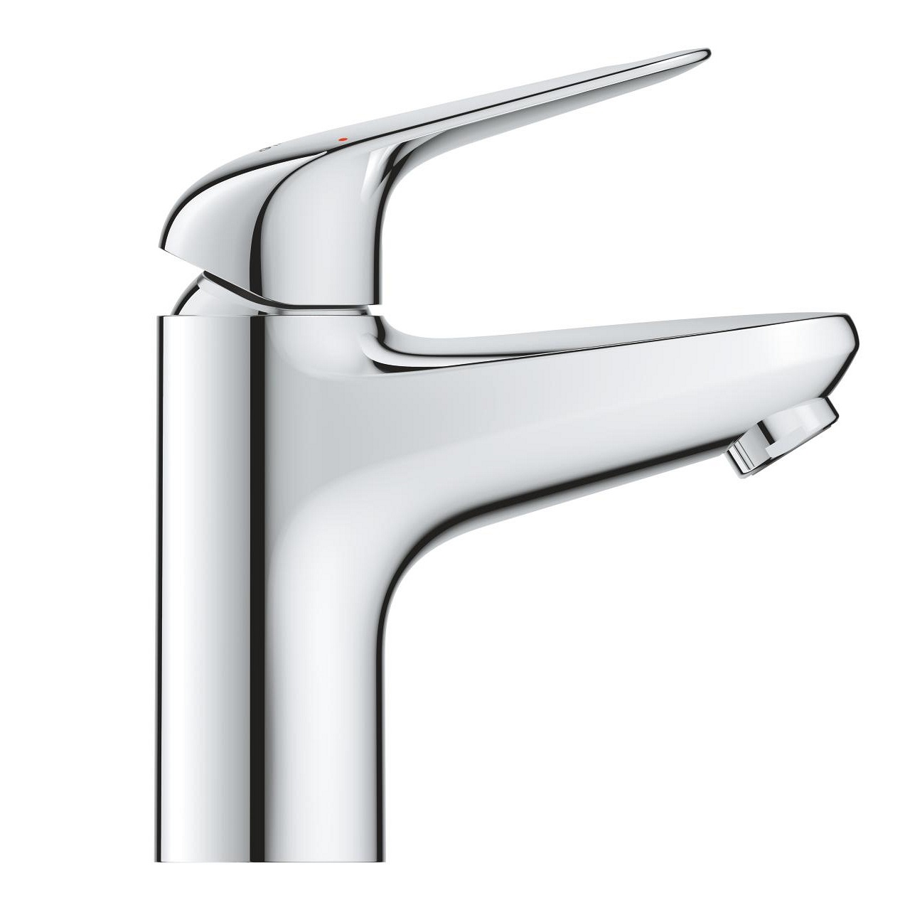 GROHE Swift Miscelatore Monocomando per Lavabo S, Cromo, Cartuccia Ceramica 28 mm, Limitatore di Temperatura, Installazione Monoforo