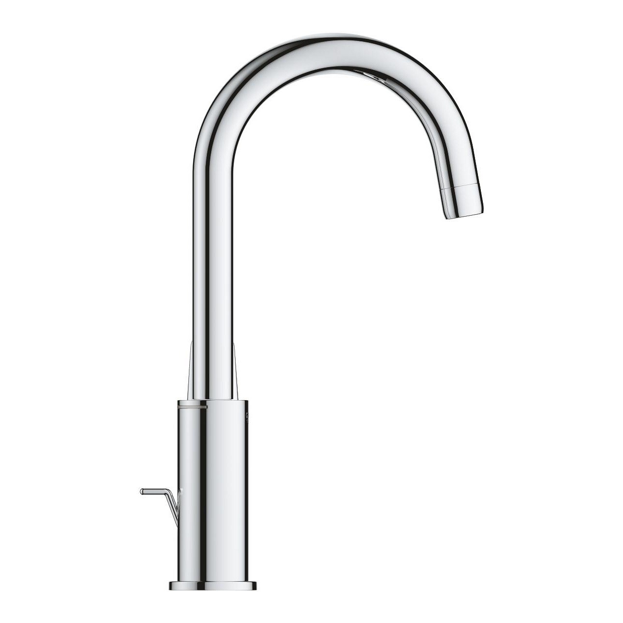 GROHE Swift Miscelatore Monocomando per Lavabo, Taglia L, Cromo, 24330001 - Cartuccia Ceramica da 28 mm, Bocca Girevole, Limitatore di Temperatura