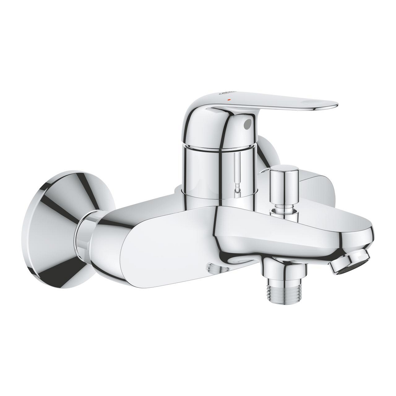 GROHE Swift Miscelatore Monocomando per Vasca-Doccia in Cromo con Cartuccia Ceramica da 35 mm e Limitatori di Portata e Temperatura