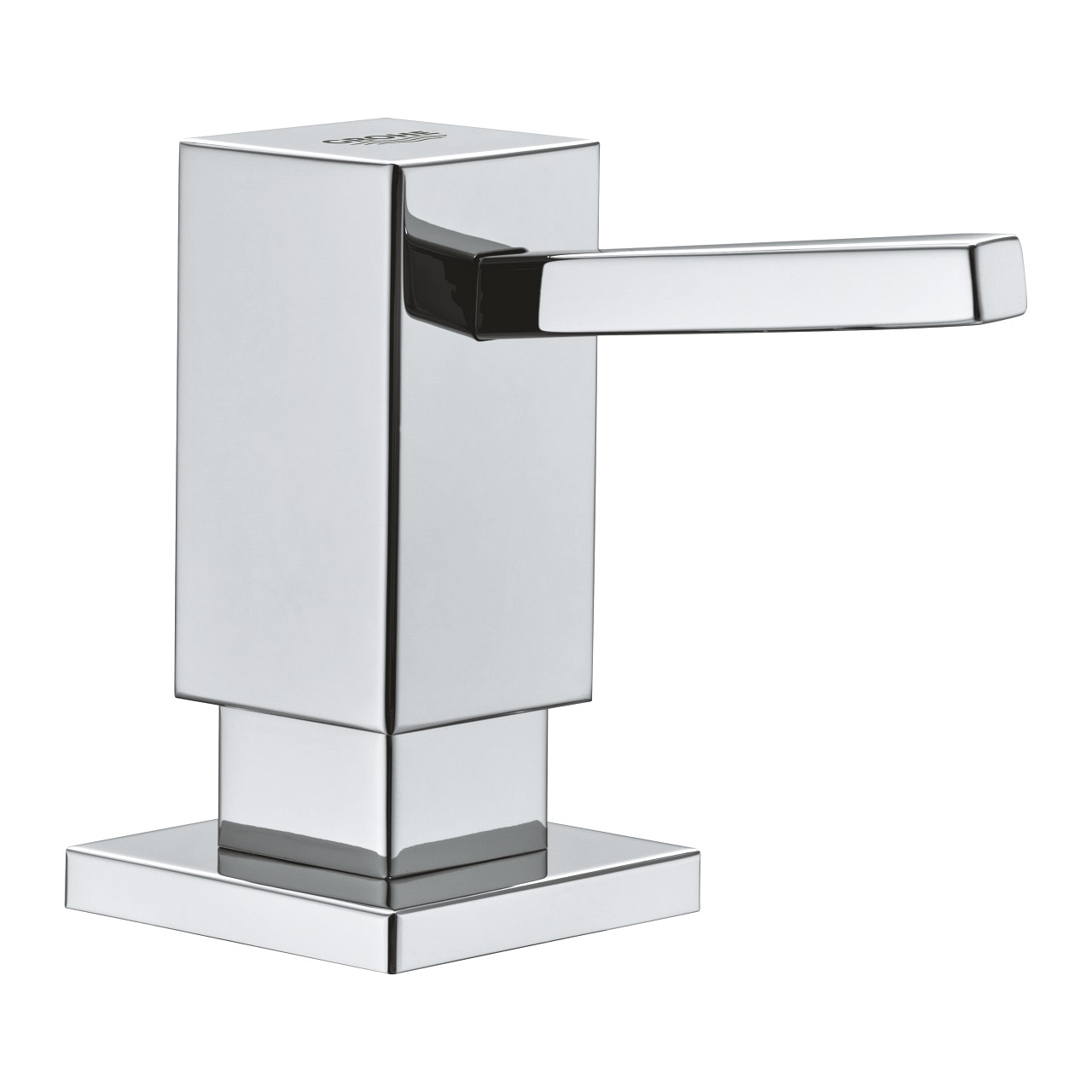 GROHE Cubic Dispenser per Sapone Liquido, Capacità 500 ml, Finitura Cromo Resistente