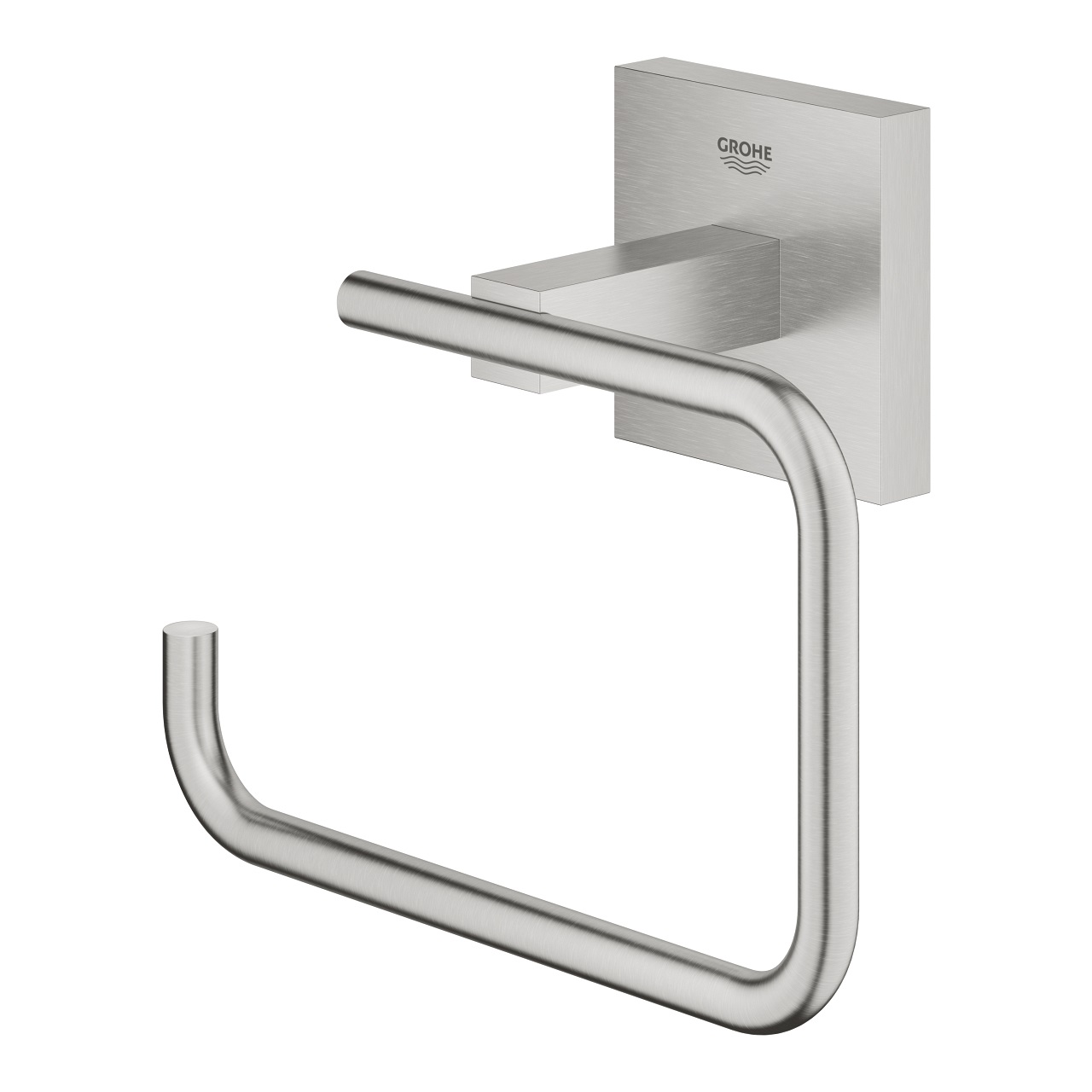 GROHE Start Cube Porta Carta Igienica in Super Steel - Installazione con Vite o Colla, Codice 40978DC0