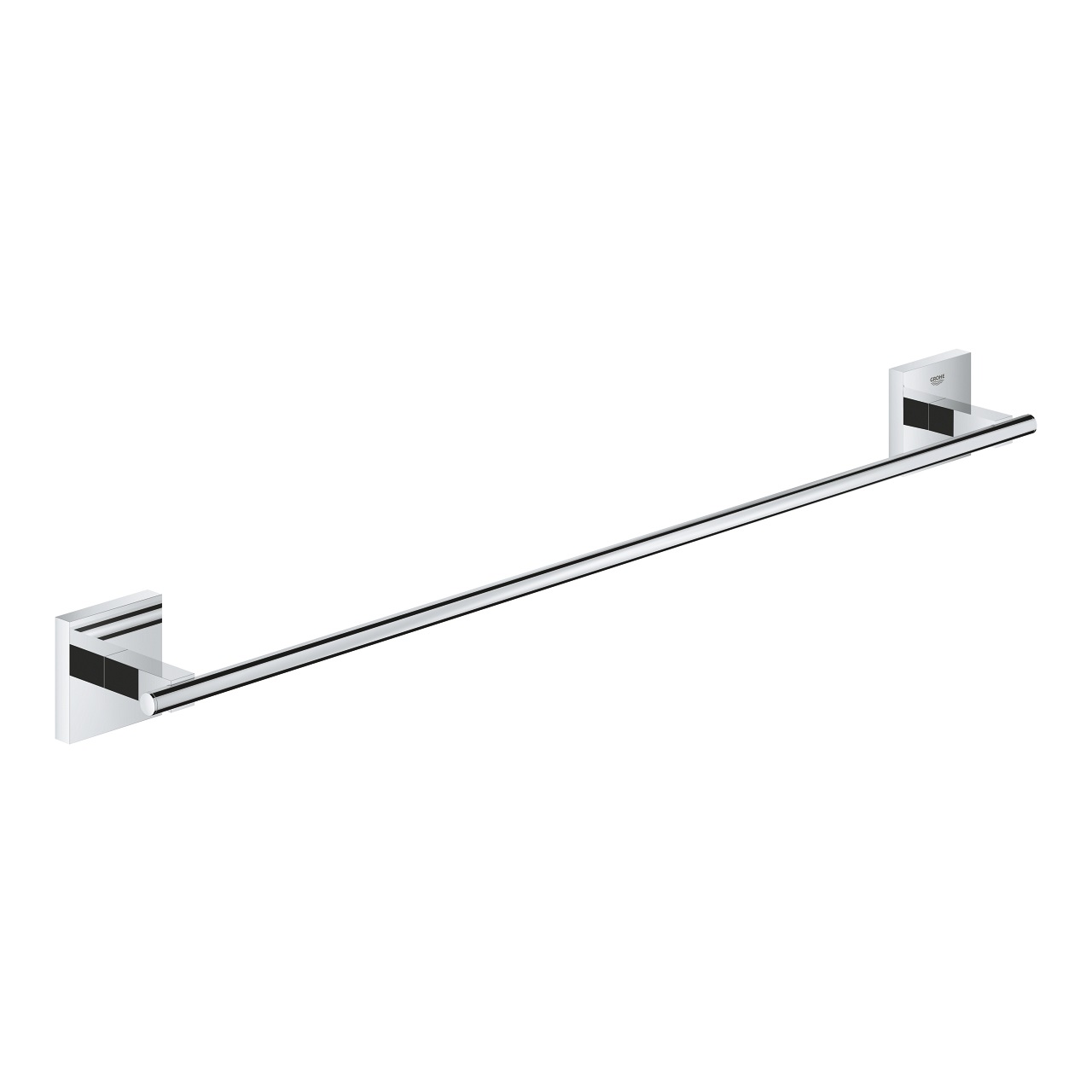 GROHE Start Cube Porta Asciugamani Cromo 600mm - Installazione a Vite o Colla, Fissaggio a Scomparsa, Capacità di Carico 10 kg