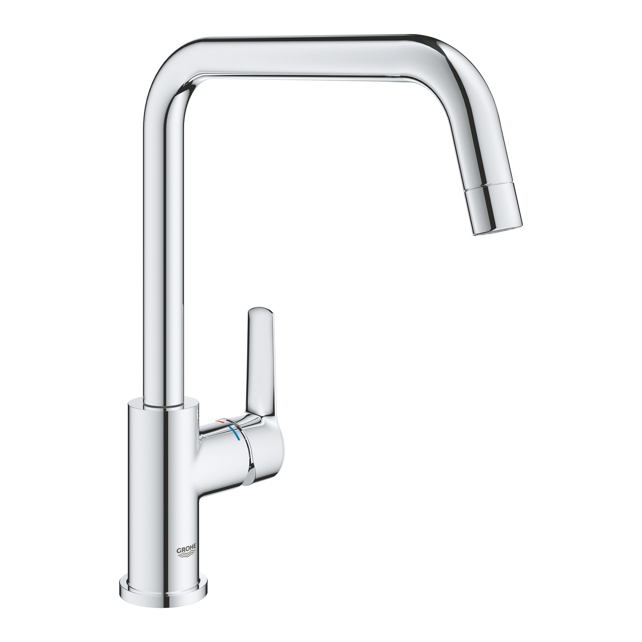 GROHE Start Miscelatore Monocomando per Lavello Cromo - Installazione Sotto Finestra, Cartuccia 28 mm GROHE SilkMove, Piombo e Nichel Free