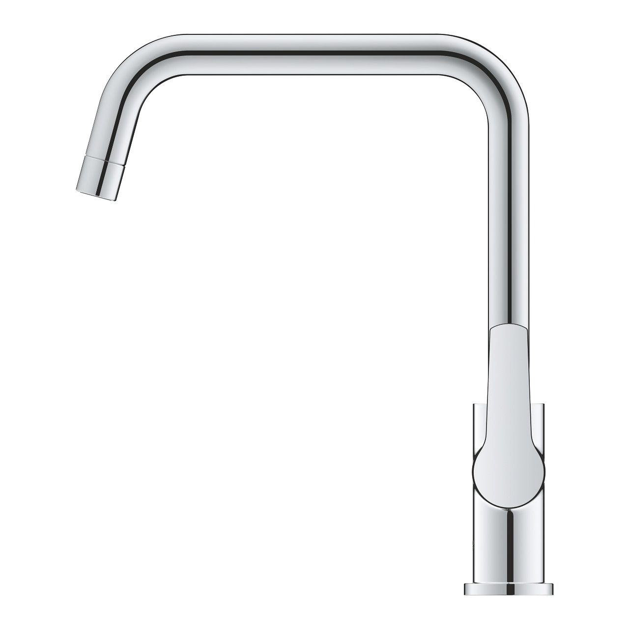GROHE Start Miscelatore Monocomando per Lavello Cromo - Installazione Sotto Finestra, Cartuccia 28 mm GROHE SilkMove, Piombo e Nichel Free