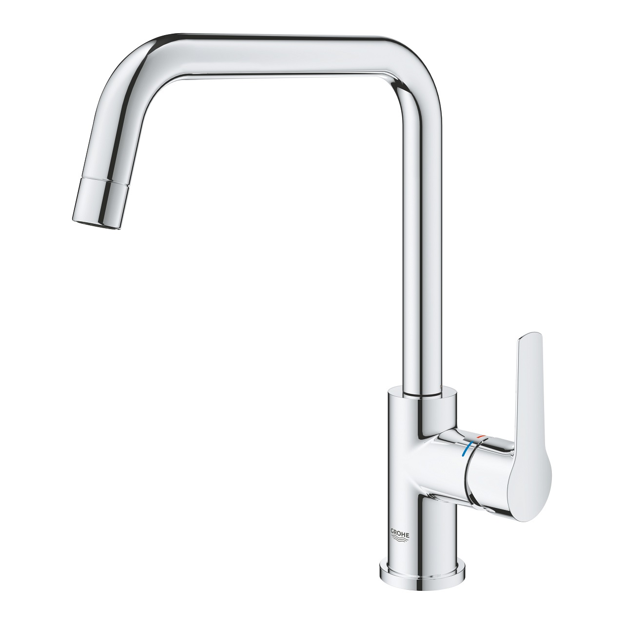 GROHE Start Miscelatore Monocomando per Lavello Cromo - Installazione Sotto Finestra, Cartuccia 28 mm GROHE SilkMove, Piombo e Nichel Free