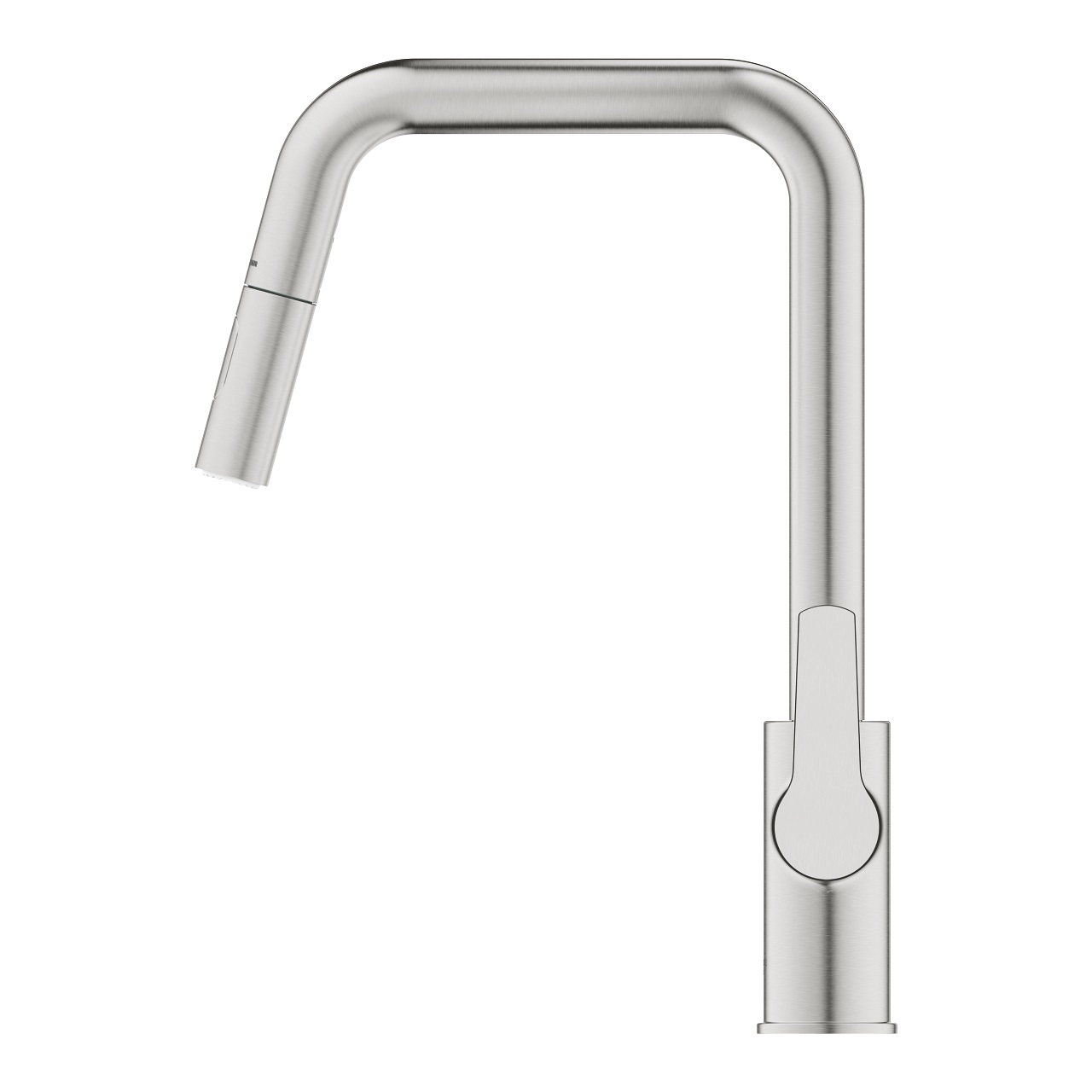 Grohe Start Miscelatore Monocomando per Lavello 30631DC0 con Bocca Alta, Doccetta Estraibile a 2 Getti e Tecnologia Grohe SilkMove