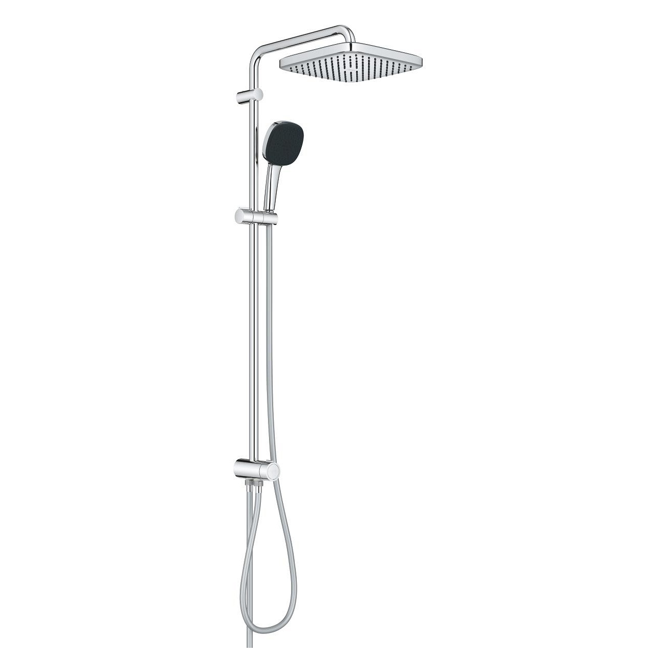 Grohe Vitalio Comfort 250 Sistema Doccia Cromo con Deviatore, Braccio Doccia 390 mm e 2 Modalità di Getto