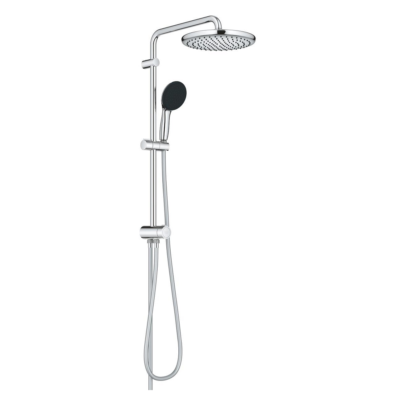 Grohe Vitalio Start System 250 Colonna Doccia con Deviatore Cromo, Braccio Doccia 390 mm, Soffione a 2 Getti