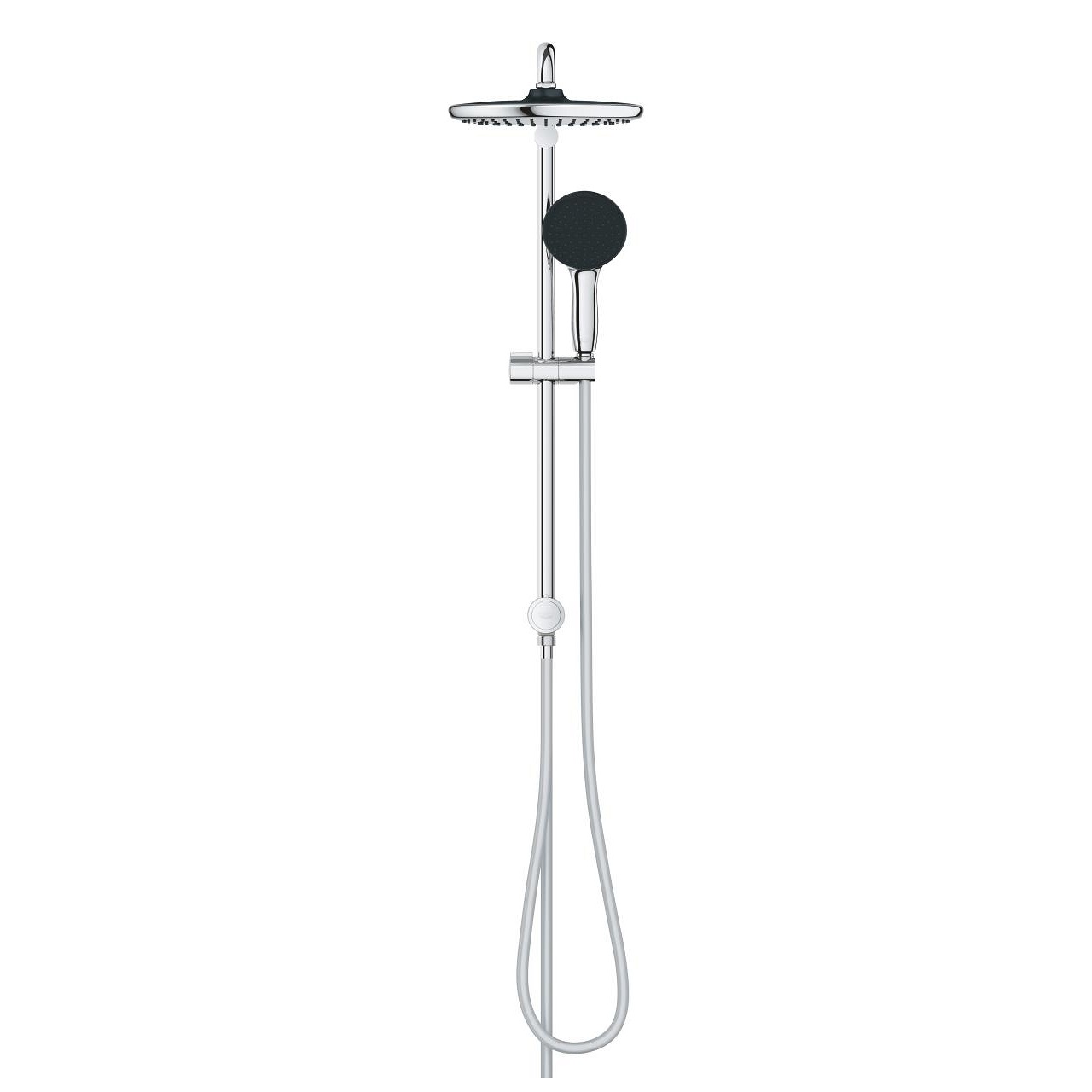 Grohe Vitalio Start System 250 Colonna Doccia con Deviatore Cromo, Braccio Doccia 390 mm, Soffione a 2 Getti
