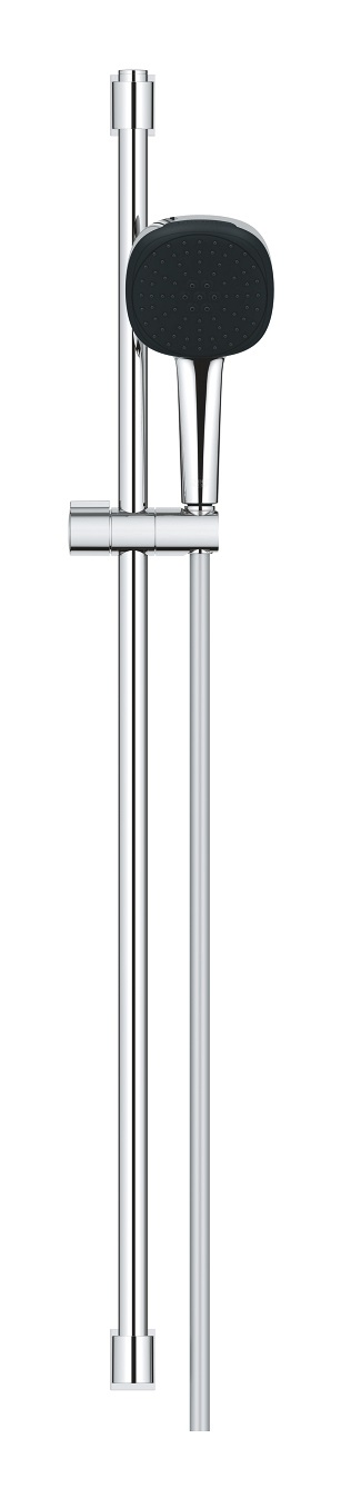 Grohe Vitalio Comfort 110 Set Doccia Saliscendi con Asta da 900 mm, 2 Getti (Rain, Jet), Flessibile da 1750 mm, Tecnologia Water Saving e SmartSwitch, Cromo Lucido