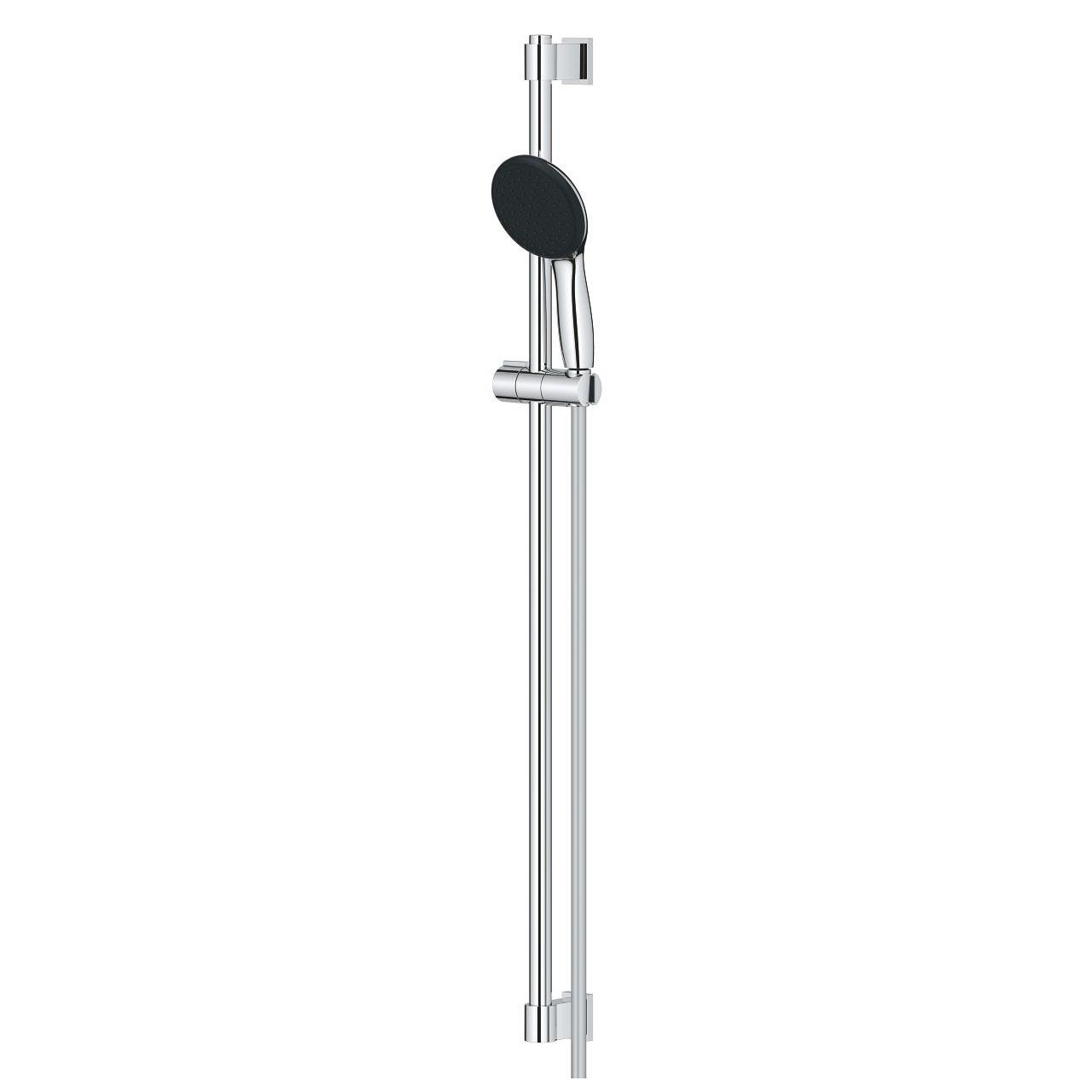 Grohe Vitalio Start 110 Set Doccia Cromo con Getto Rain, Composto da Manopola, Asta Doccia e Flessibile