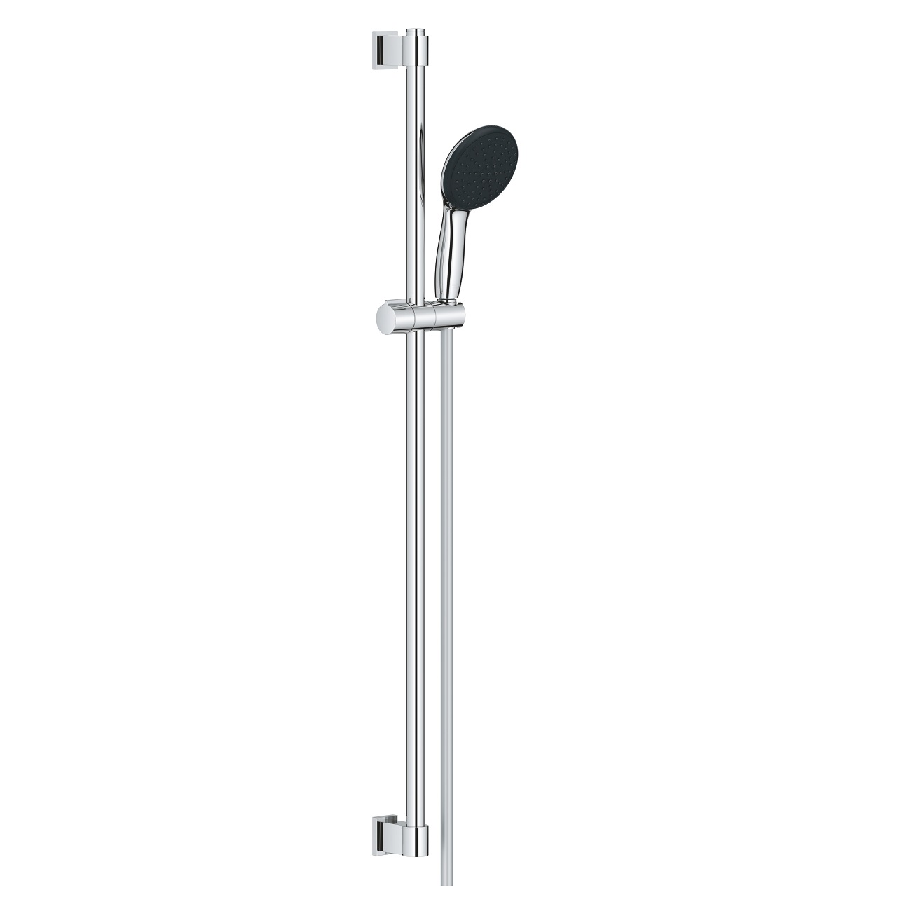 Grohe Vitalio Start 110 Set Doccia Cromo con Asta Saliscendi, 2 Getti (Rain, Jet), Flessibile 1750 mm e Tecnologia Water Saving