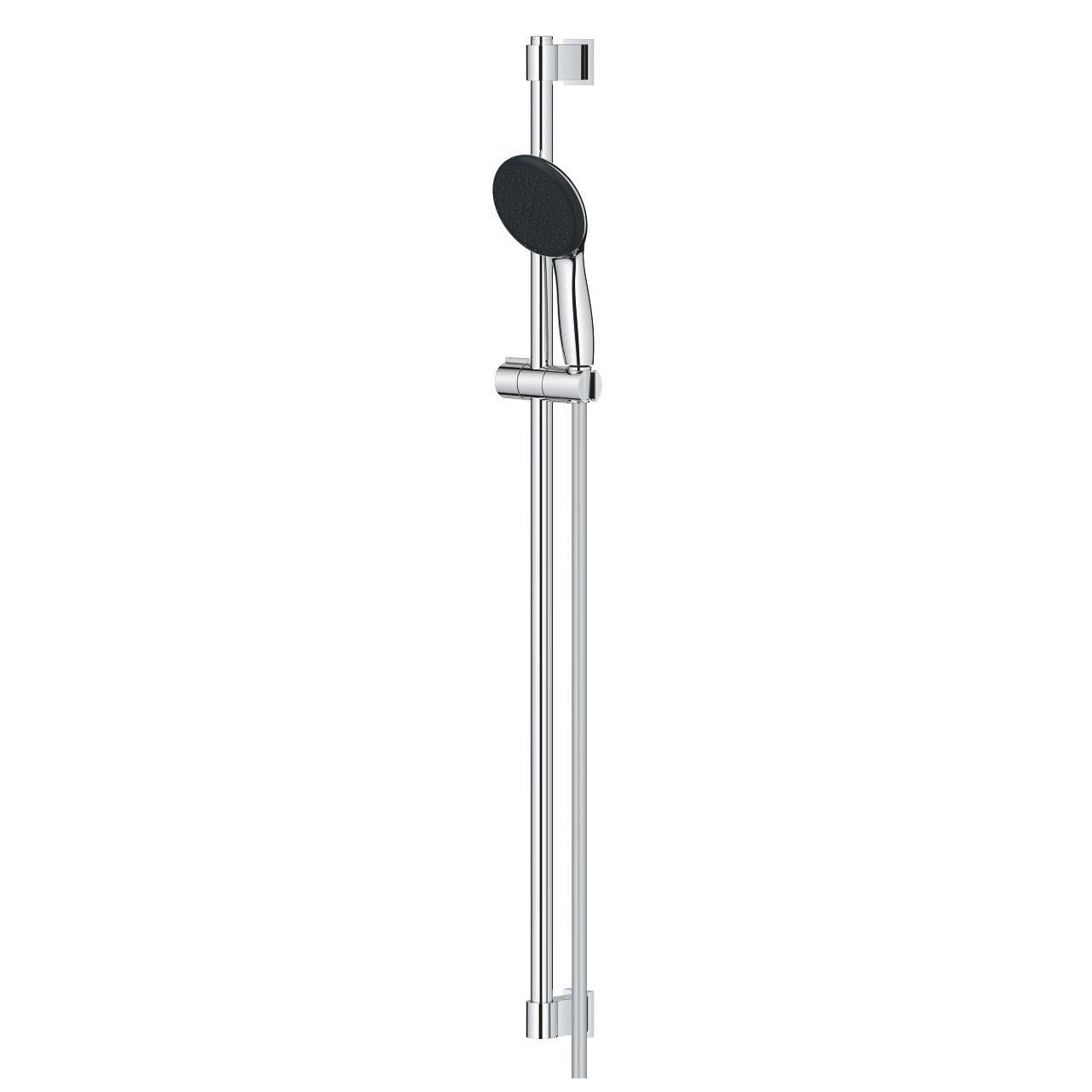 Grohe Vitalio Start 110 Set Doccia Cromo con Asta Saliscendi, 2 Getti (Rain, Jet), Flessibile 1750 mm e Tecnologia Water Saving