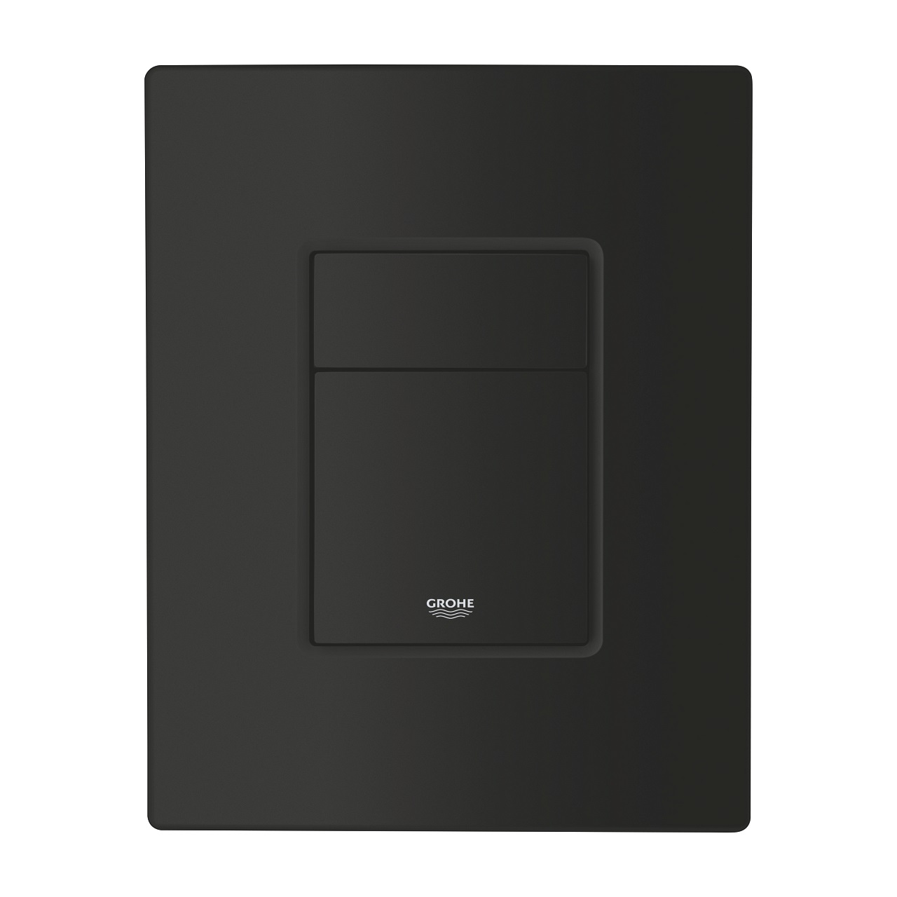 GROHE Even 389662430 - Piastra di copertura Nero Opaco, 156 x 197 mm, Risparmio Idrico, Riscio a 2 Quantità e Avvio & Stop