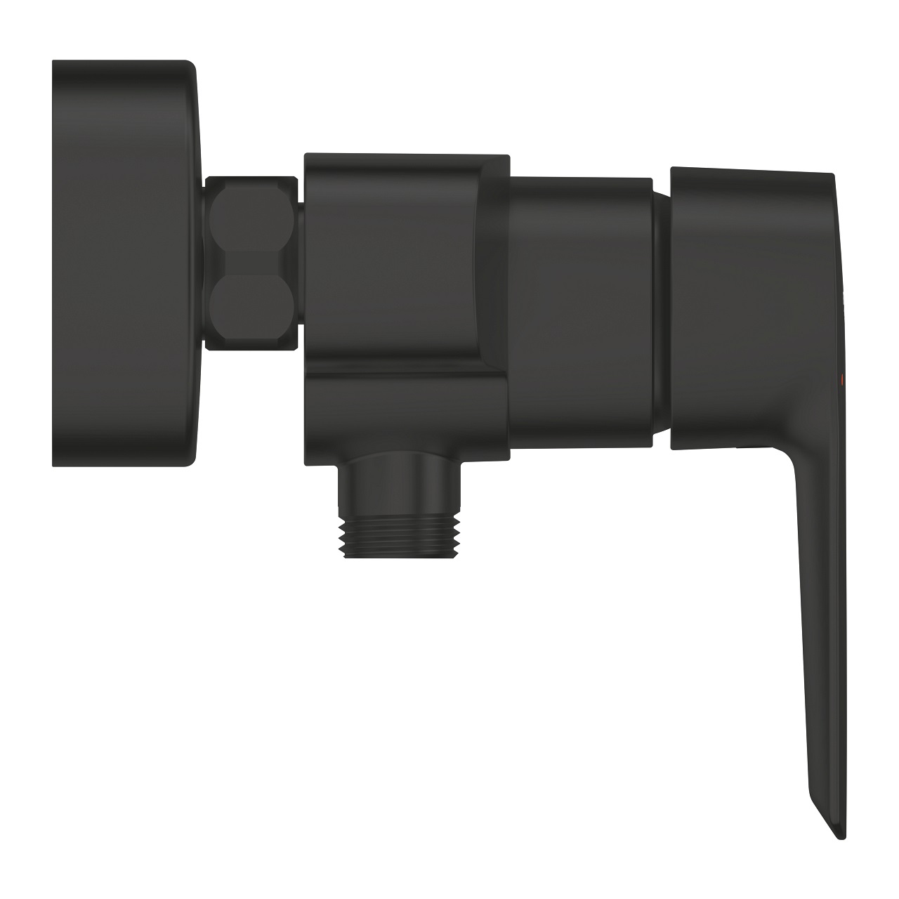 GROHE Start 322792432 - Miscelatore Monocomando per Doccia a Parete, Limitatore di Temperatura, Finitura Nero Opaco, Cartuccia GROHE SilkMove 35 mm