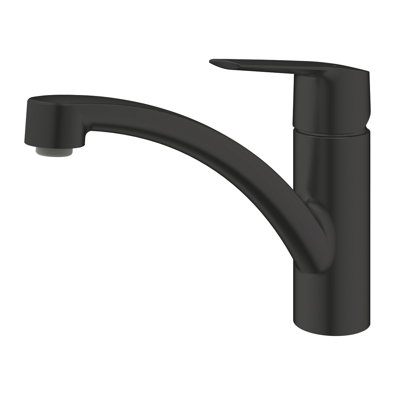 GROHE Start Rubinetto da Cucina Monocomando Nero Opaco con Bocca Girevole, Cartuccia Ceramica e Limitatore di Temperatura