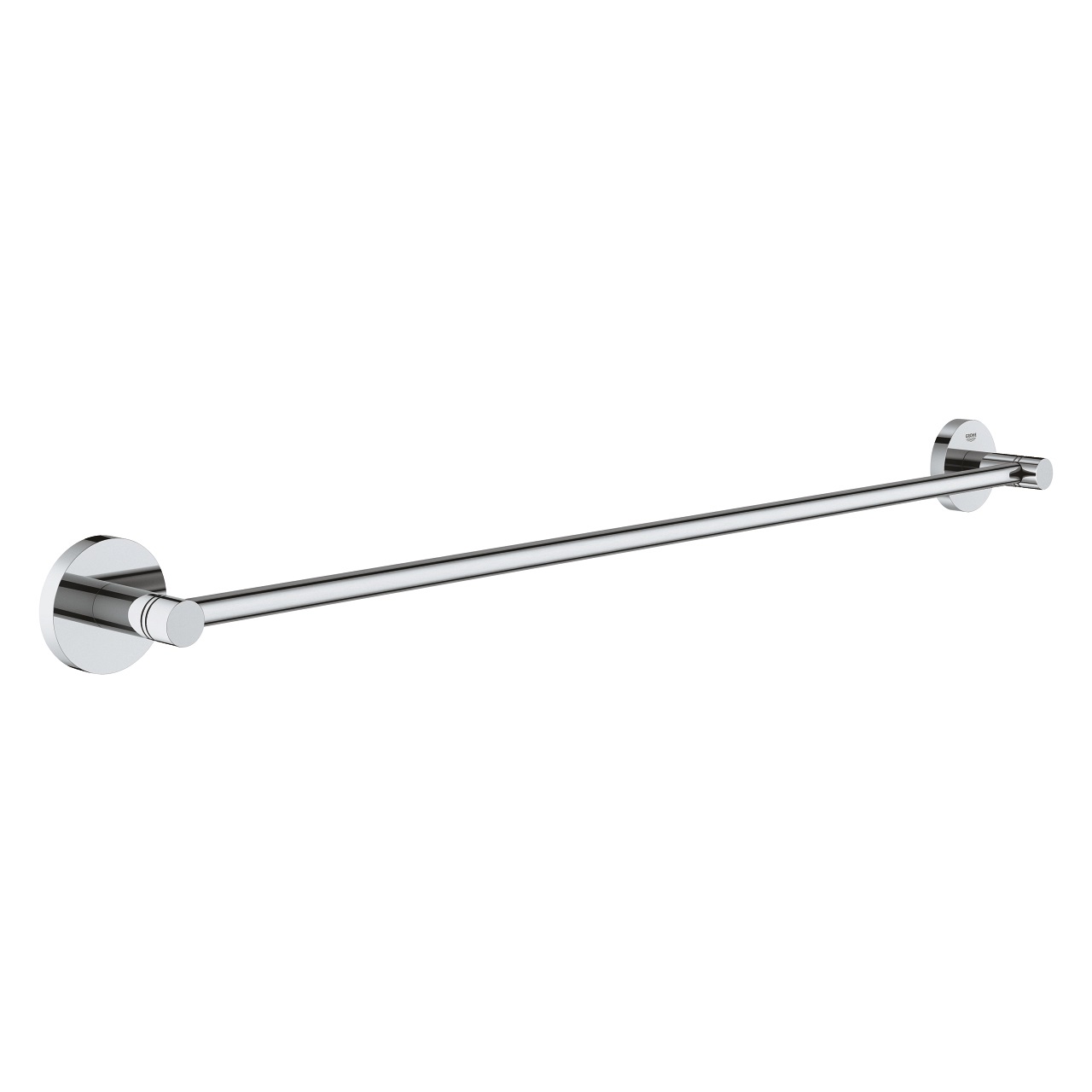 GROHE Porta Asciugamani Start QuickFix in Metallo Cromato - Lunghezza 654 mm, Fissaggio Nascosto, Installazione Facile senza Perforazione