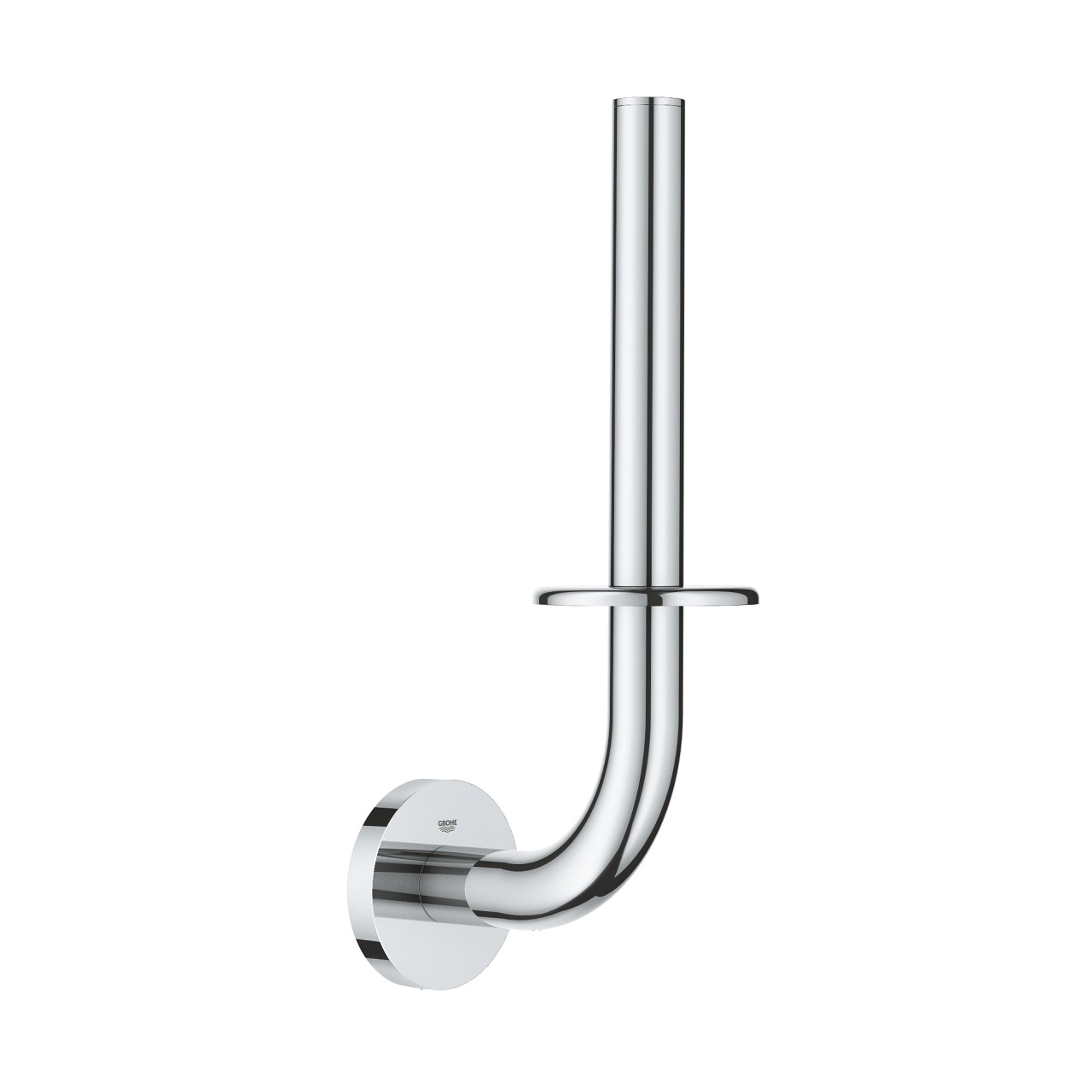 GROHE Start Portarotolo di Ricambio in Metallo, Fissaggio a Parete Nascosto, Installazione Facile con QuickGlue, 232 mm, Cromo Lucido, 41186000