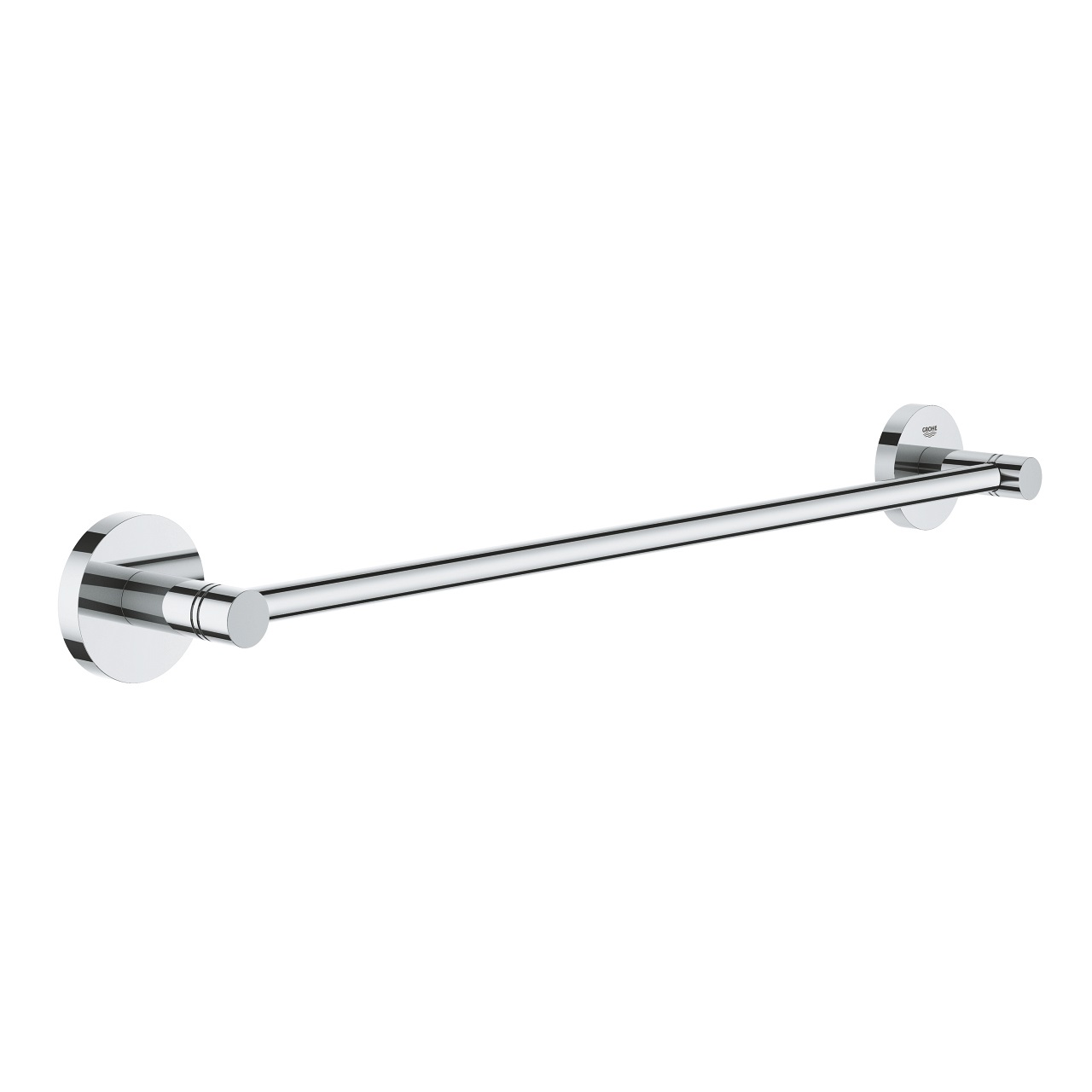 GROHE Start Portasciugamani in Metallo Cromo 504 mm con Fissaggio Nascosto e Montaggio Facile QuickFix