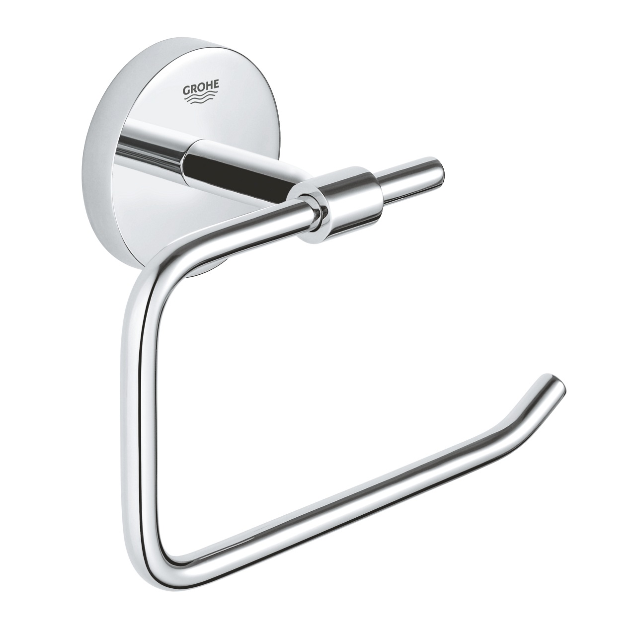 GROHE Start Cosmopolitan Porta Rotolo Cromo - Fissaggio Nascosto, Montaggio Facile con QuickGlue, 153 x 109 mm