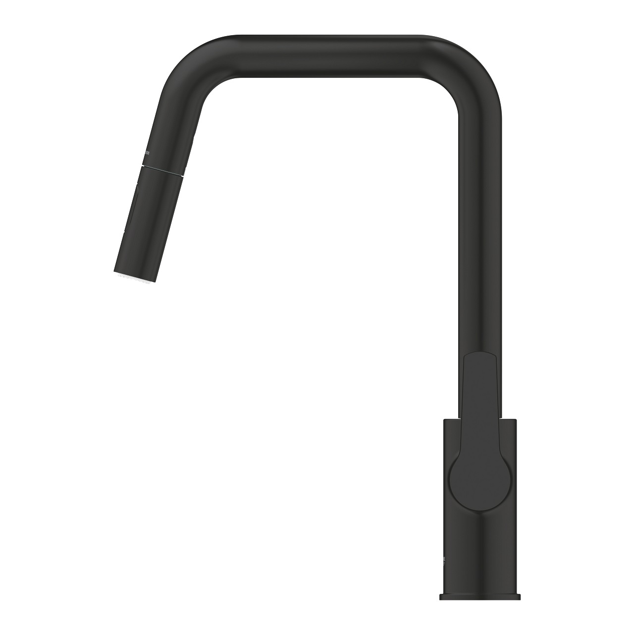 GROHE Start Miscelatore Monocomando per Lavello Nero Opaco con Doccetta Estraibile e Tecnologia SilkMove