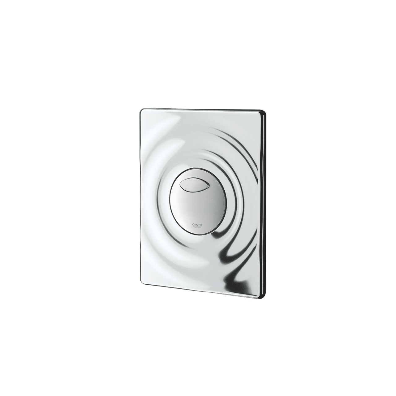 Grohe 38861000 Surf Piastra di Azionamento WC in Cromo, Doppio Scarico, Installazione Verticale/Orizzontale