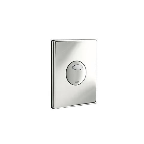 GROHE Skate 38862000 - Placca di Azionamento per WC in Cromo ABS con Tecnologia EcoJoy, Dimensioni 156 x 197 mm
