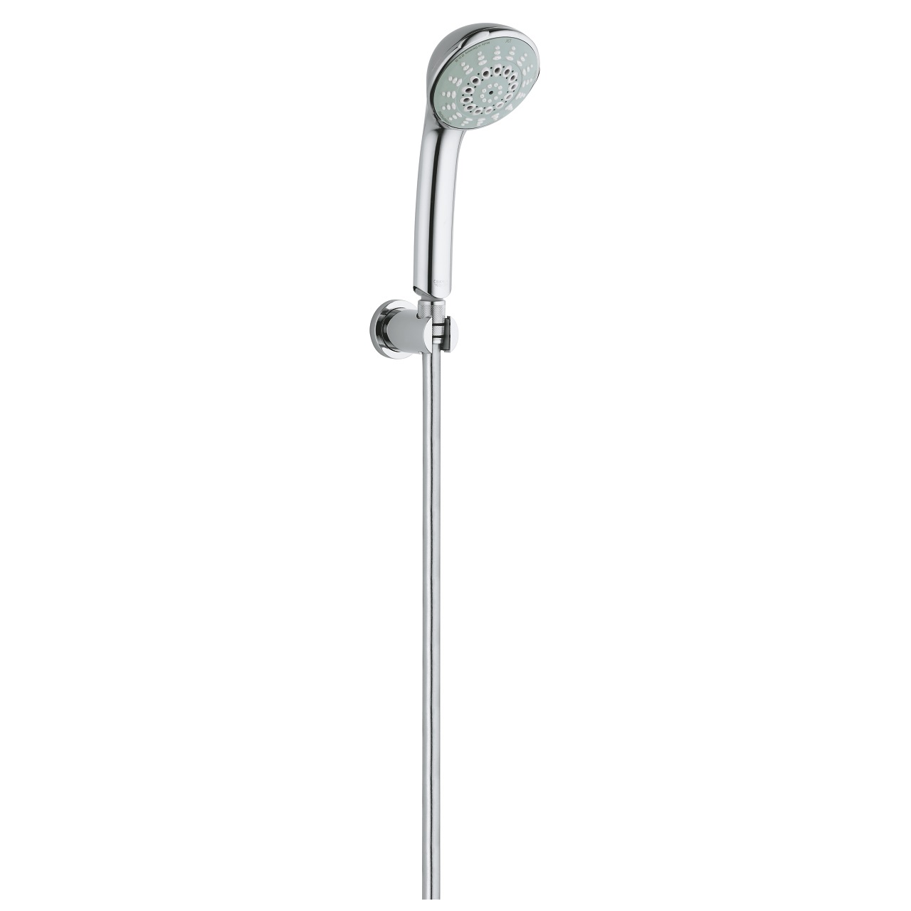 Grohe Rainshower Supporto a Parete per Manopola Doccia - Cromo, Modello 27074000, Montaggio a Parete con Rosetta Rotonda