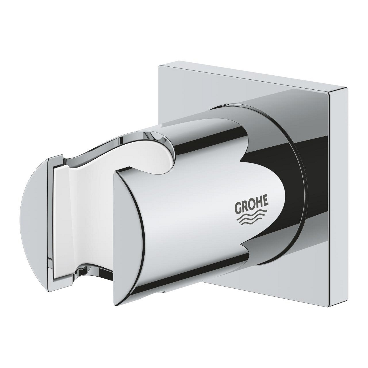 Grohe 27075000 Rainshower Supporto a Muro per Manopola Doccia in Cromo con Cromatura StarLight