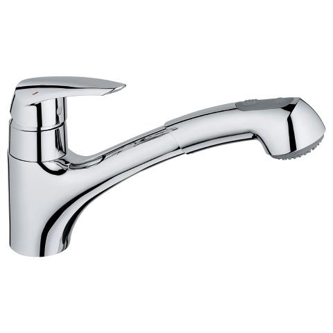 Grohe Eurodisc 32257001 Miscelatore Cucina Monocomando con Doccetta Estraibile - Cromo