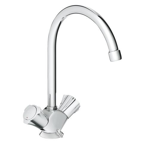 GROHE Rubinetto da Cucina Costa 31930001 - Bassa Pressione, Orientabile 360°, Finitura Cromata