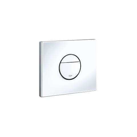 GROHE Nova Cosmopolitan 38765SH0 Piastra di Azionamento WC, Bianco, Doppio Scarico, Installazione Verticale e Orizzontale