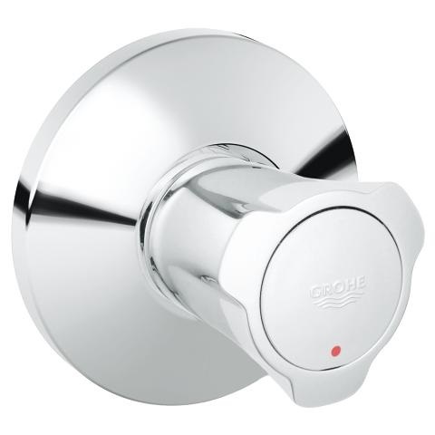 GROHE 19809001 Rubinetto d'Arresto Incasso in Ottone Cromo, Stile Moderno, Profondità Regolabile 20-80mm