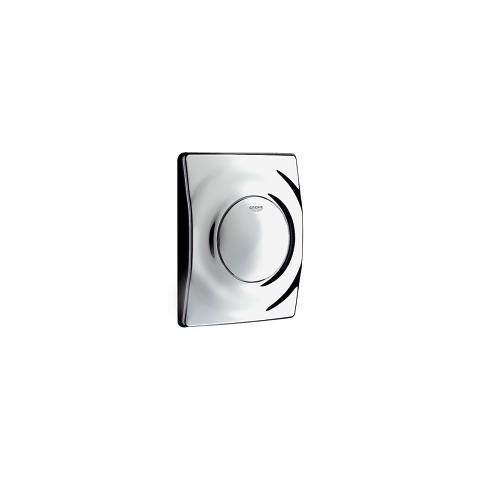 Grohe 38808000 Surf Piastra di Azionamento Cromo per Rapido U - Dimensioni 116 x 144 mm, Risciacquo a 1 Quantità, Installazione Orizzontale
