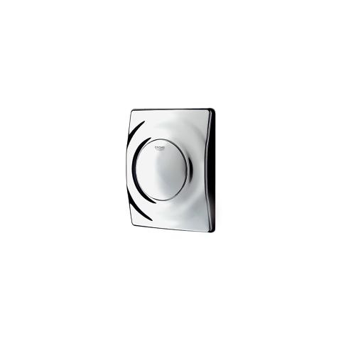 Grohe 38808000 Surf Piastra di Azionamento Cromo per Rapido U - Dimensioni 116 x 144 mm, Risciacquo a 1 Quantità, Installazione Orizzontale