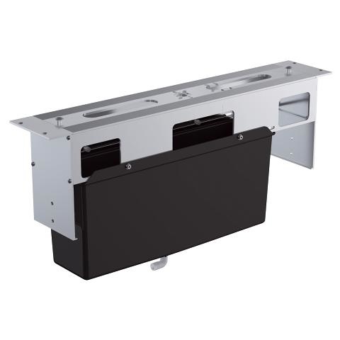 Grohe 29037000 Scatola di Drenaggio per Bordo Vasca a 4/5 Fori in Cromo con Tecnologia QuickFix