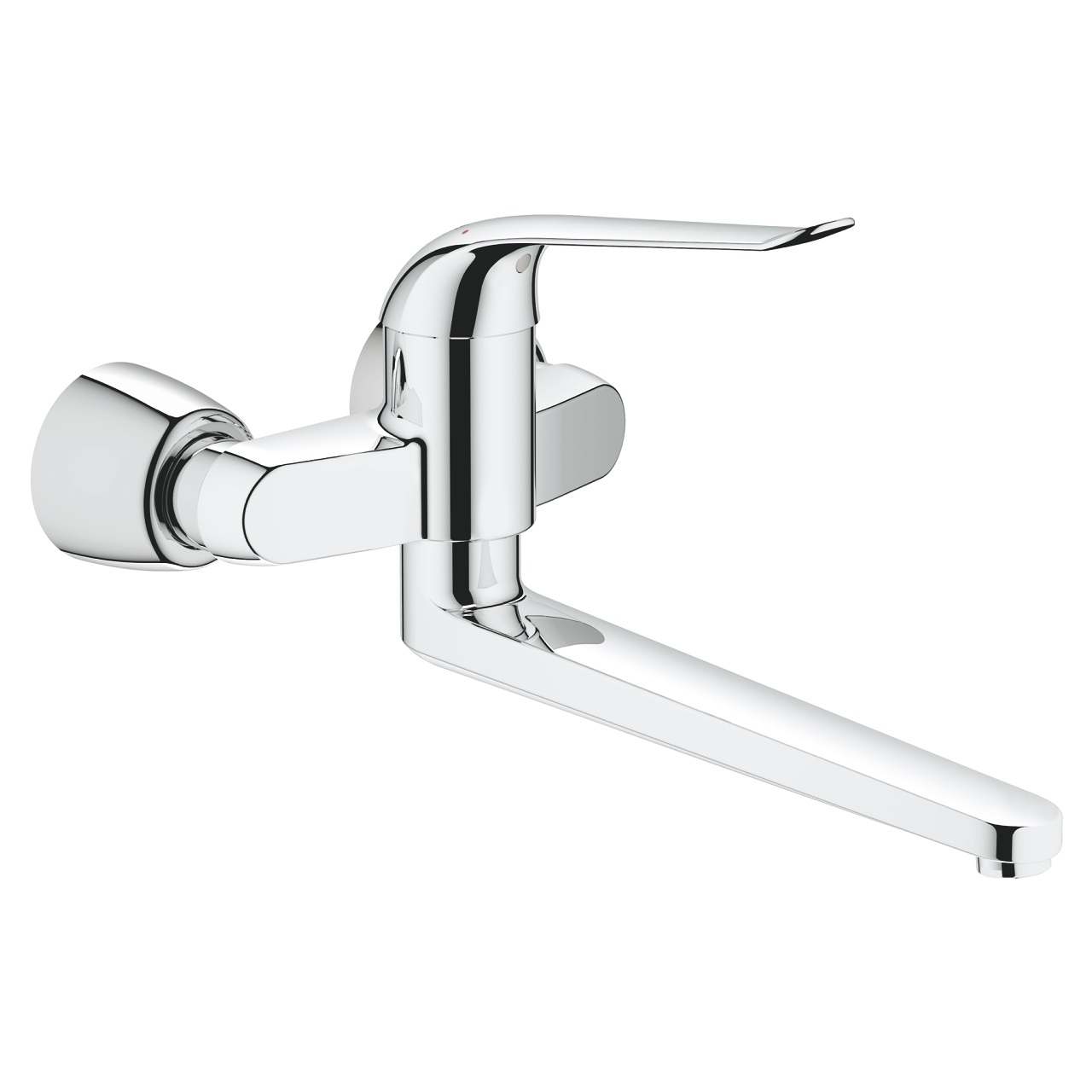 Grohe Euroeco Special Rubinetto Lavabo a Parete con Cartuccia Ceramica 46 mm, Superficie Cromata e Tecnologia EcoJoy