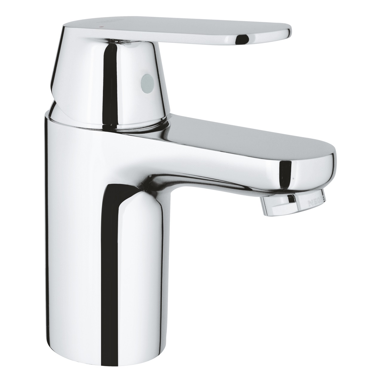 GROHE Eurosmart Cosmopolitan Miscelatore Monocomando per Lavabo Cromo S-Size con Tecnologia SilkMove e Superficie StarLight
