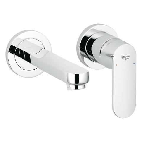 GROHE Eurosmart Cosmopolitan 19381000 Rubinetto Lavabo a Parete Cromo con Aeratore Regolabile