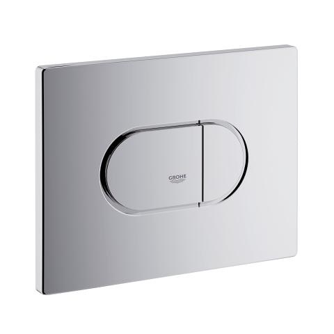 Grohe Arena Cosmopolitan 38858000 Piastra di Azionamento WC, Doppio Scarico, Cromo, Tecnologia EcoJoy