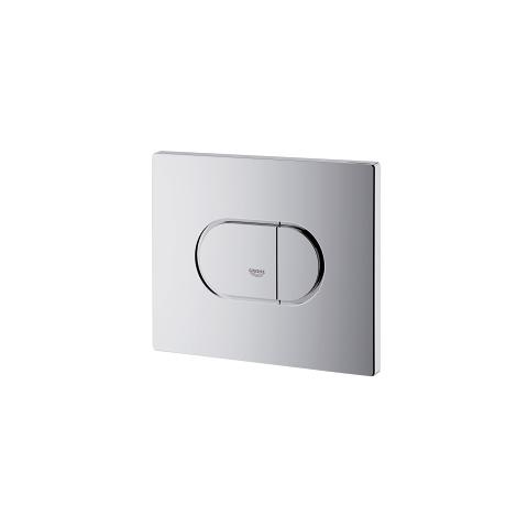 Grohe Arena Cosmopolitan 38858000 Piastra di Azionamento WC, Doppio Scarico, Cromo, Tecnologia EcoJoy