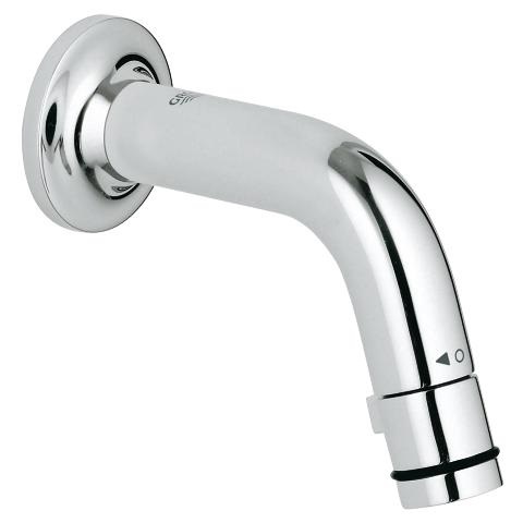 GROHE 20205000 Rubinetto da Bagno e Cucina a Parete in Acciaio Cromato con Valvola di Scarico e Aeratore On/Off