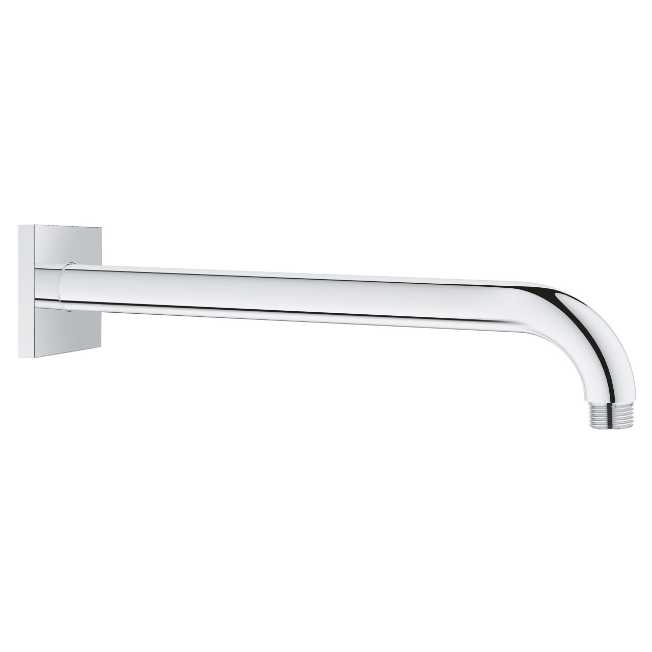 Grohe Rainshower Braccio a Parete per Soffione Doccia Cromo 275 mm con Rosone Quadrato