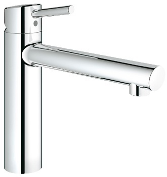 GROHE Miscelatore Cucina Concetto Cromo 31128001 - Monocomando, Bocca Orientabile, Angolo di Rotazione 140°, Cartuccia Ceramica 35 mm