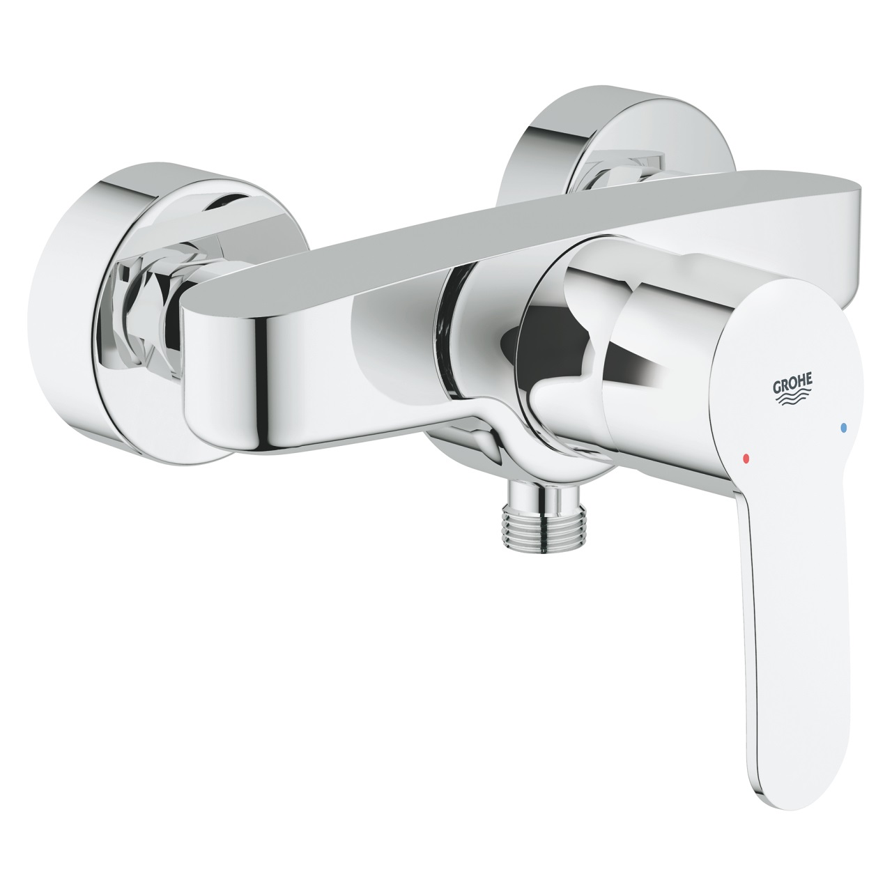 GROHE Eurostyle Cosmopolitan Miscelatore Doccia Esterno Cromo 33590002 - Monocomando con Cartuccia SilkMove® 46mm e Valvola Antiriflusso
