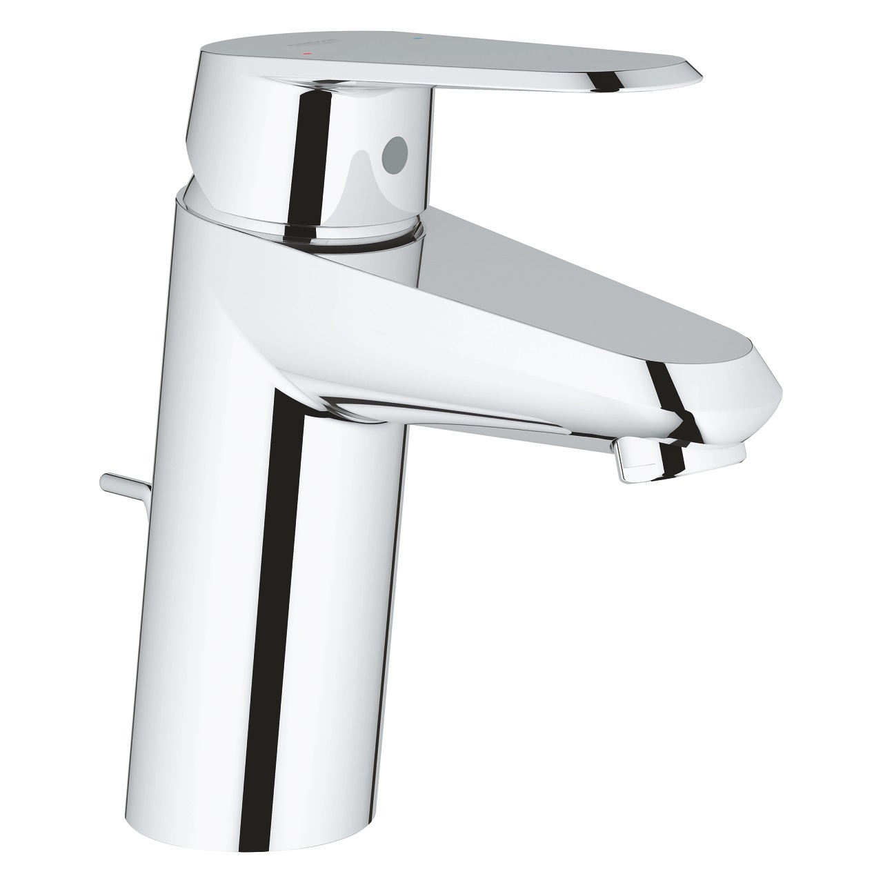 Grohe Eurodisc Cosmopolitan Miscelatore Monocomando per Lavabo S-Size Cromo con Piletta di Scarico e Tecnologie EcoJoy, SilkMove e StarLight